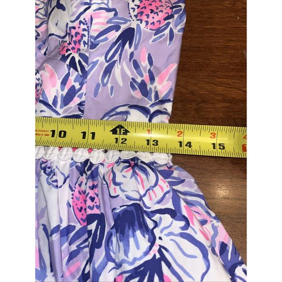 Lilly Pulitzer Devyn Dress Size 4 Trunks In The Air Light Lilac Verbena - Picture 3 of 6